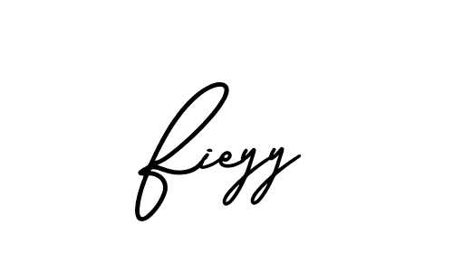 You should practise on your own different ways (AmerikaSignatureDemo-Regular) to write your name (Fieyy) in signature. don't let someone else do it for you. Fieyy signature style 3 images and pictures png