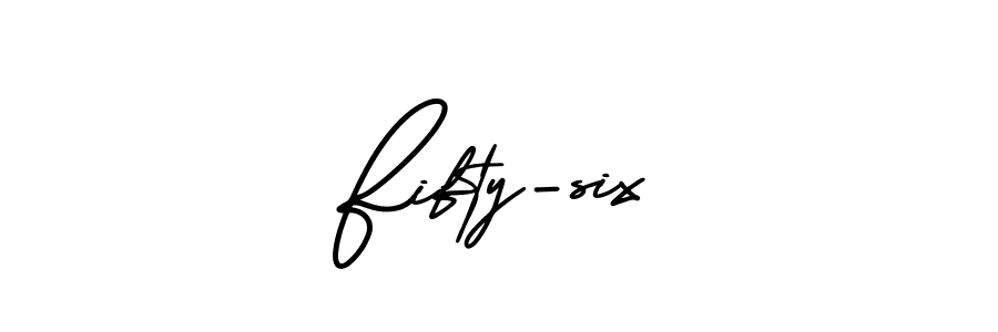 Use a signature maker to create a handwritten signature online. With this signature software, you can design (AmerikaSignatureDemo-Regular) your own signature for name Fifty-six. Fifty-six signature style 3 images and pictures png