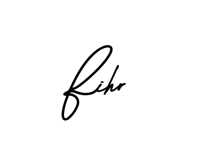 How to make Fihr name signature. Use AmerikaSignatureDemo-Regular style for creating short signs online. This is the latest handwritten sign. Fihr signature style 3 images and pictures png