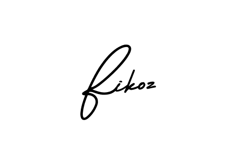 Create a beautiful signature design for name Fikoz. With this signature (AmerikaSignatureDemo-Regular) fonts, you can make a handwritten signature for free. Fikoz signature style 3 images and pictures png