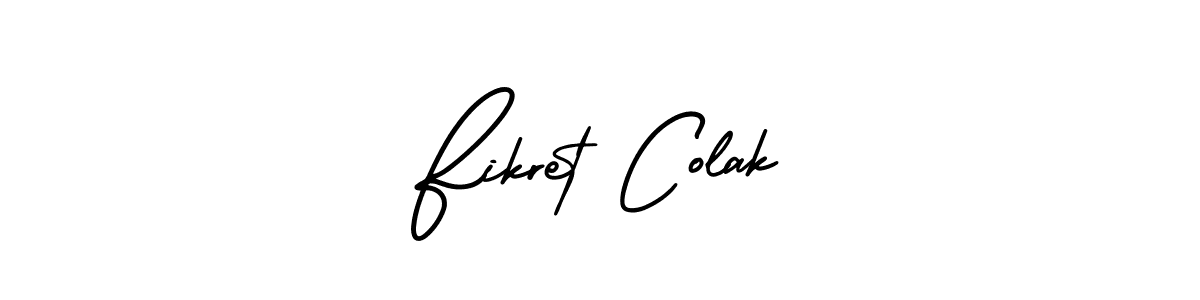 Design your own signature with our free online signature maker. With this signature software, you can create a handwritten (AmerikaSignatureDemo-Regular) signature for name Fikret Colak. Fikret Colak signature style 3 images and pictures png
