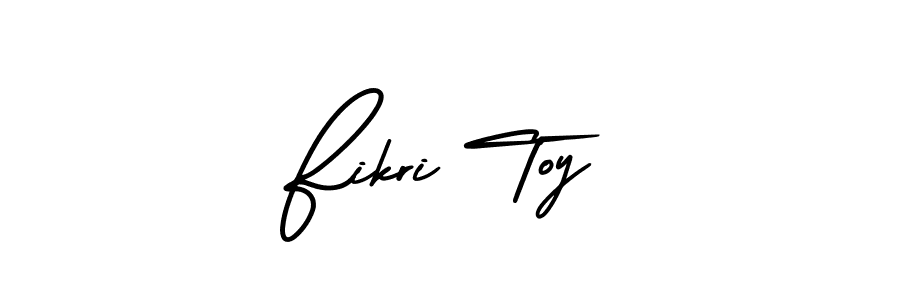 How to make Fikri Toy signature? AmerikaSignatureDemo-Regular is a professional autograph style. Create handwritten signature for Fikri Toy name. Fikri Toy signature style 3 images and pictures png