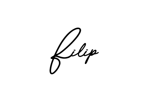 if you are searching for the best signature style for your name Filip. so please give up your signature search. here we have designed multiple signature styles  using AmerikaSignatureDemo-Regular. Filip signature style 3 images and pictures png