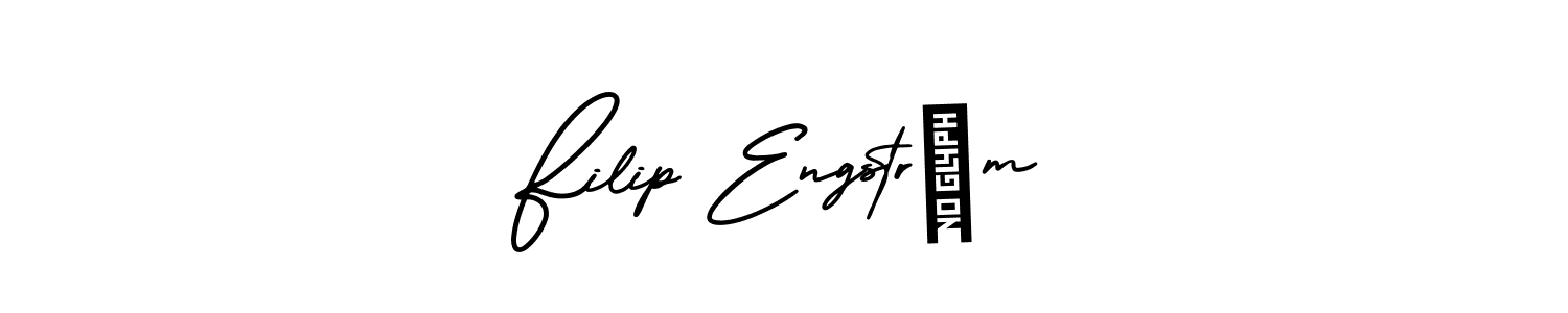 The best way (AmerikaSignatureDemo-Regular) to make a short signature is to pick only two or three words in your name. The name Filip Engström include a total of six letters. For converting this name. Filip Engström signature style 3 images and pictures png