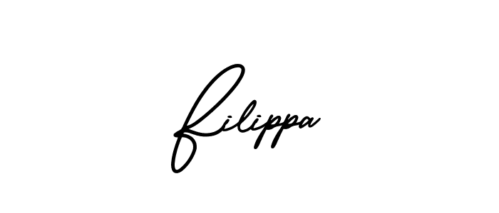 This is the best signature style for the Filippa name. Also you like these signature font (AmerikaSignatureDemo-Regular). Mix name signature. Filippa signature style 3 images and pictures png