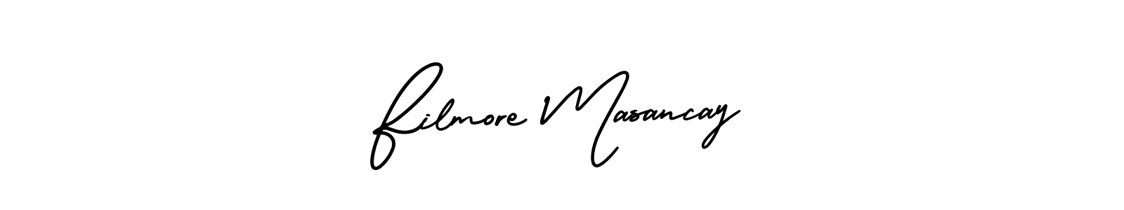 Make a beautiful signature design for name Filmore Masancay. With this signature (AmerikaSignatureDemo-Regular) style, you can create a handwritten signature for free. Filmore Masancay signature style 3 images and pictures png