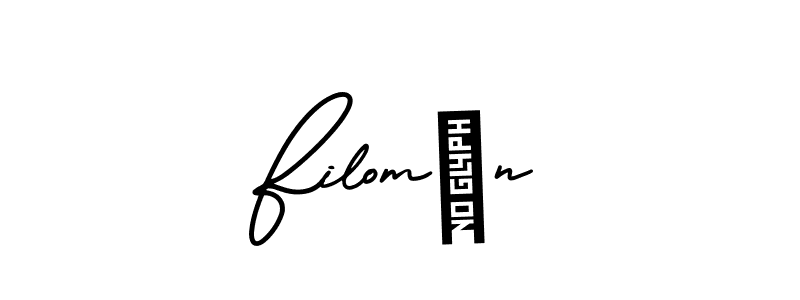 Also we have FilomÉn name is the best signature style. Create professional handwritten signature collection using AmerikaSignatureDemo-Regular autograph style. FilomÉn signature style 3 images and pictures png