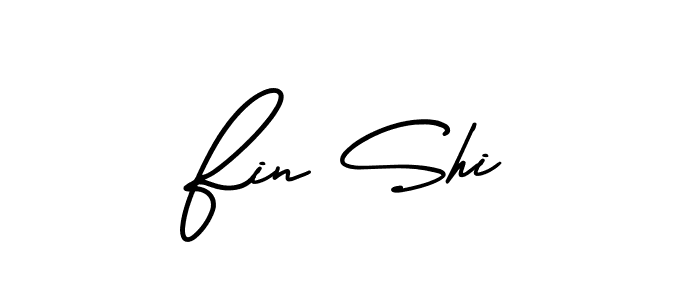 AmerikaSignatureDemo-Regular is a professional signature style that is perfect for those who want to add a touch of class to their signature. It is also a great choice for those who want to make their signature more unique. Get Fin Shi name to fancy signature for free. Fin Shi signature style 3 images and pictures png