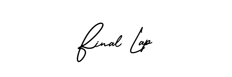 Use a signature maker to create a handwritten signature online. With this signature software, you can design (AmerikaSignatureDemo-Regular) your own signature for name Final Lap. Final Lap signature style 3 images and pictures png