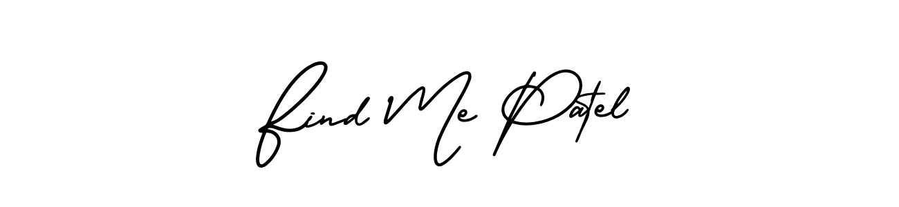 Also You can easily find your signature by using the search form. We will create Find Me Patel name handwritten signature images for you free of cost using AmerikaSignatureDemo-Regular sign style. Find Me Patel signature style 3 images and pictures png