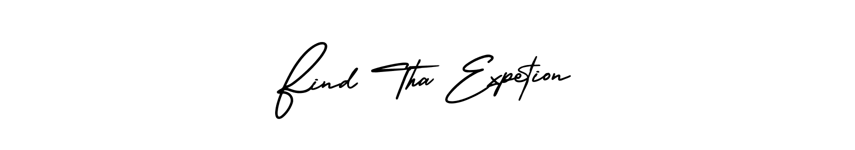 How to make Find Tha Expetion signature? AmerikaSignatureDemo-Regular is a professional autograph style. Create handwritten signature for Find Tha Expetion name. Find Tha Expetion signature style 3 images and pictures png