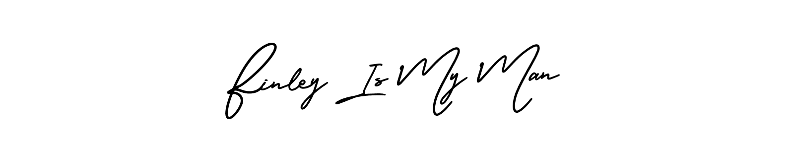 Also You can easily find your signature by using the search form. We will create Finley Is My Man name handwritten signature images for you free of cost using AmerikaSignatureDemo-Regular sign style. Finley Is My Man signature style 3 images and pictures png