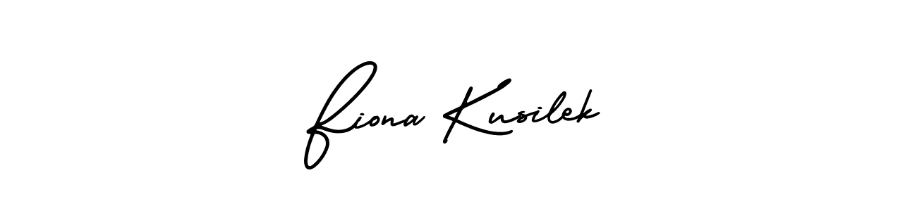 Design your own signature with our free online signature maker. With this signature software, you can create a handwritten (AmerikaSignatureDemo-Regular) signature for name Fiona Kusilek. Fiona Kusilek signature style 3 images and pictures png
