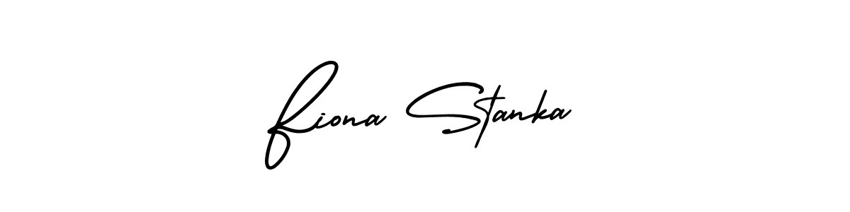 Make a beautiful signature design for name Fiona Stanka. With this signature (AmerikaSignatureDemo-Regular) style, you can create a handwritten signature for free. Fiona Stanka signature style 3 images and pictures png