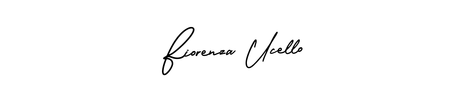Create a beautiful signature design for name Fiorenza Ucello. With this signature (AmerikaSignatureDemo-Regular) fonts, you can make a handwritten signature for free. Fiorenza Ucello signature style 3 images and pictures png
