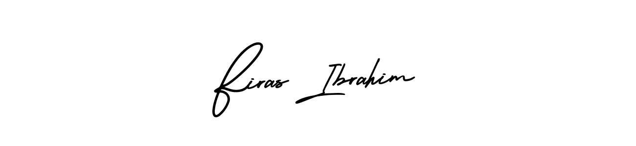 if you are searching for the best signature style for your name Firas Ibrahim. so please give up your signature search. here we have designed multiple signature styles  using AmerikaSignatureDemo-Regular. Firas Ibrahim signature style 3 images and pictures png