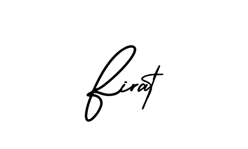 It looks lik you need a new signature style for name Firat. Design unique handwritten (AmerikaSignatureDemo-Regular) signature with our free signature maker in just a few clicks. Firat signature style 3 images and pictures png