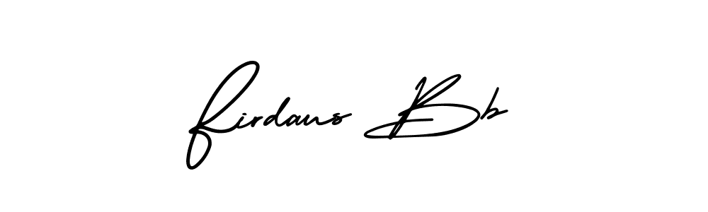 It looks lik you need a new signature style for name Firdaus Bb. Design unique handwritten (AmerikaSignatureDemo-Regular) signature with our free signature maker in just a few clicks. Firdaus Bb signature style 3 images and pictures png