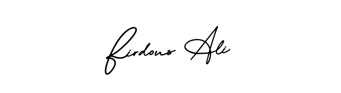 Also You can easily find your signature by using the search form. We will create Firdous Ali name handwritten signature images for you free of cost using AmerikaSignatureDemo-Regular sign style. Firdous Ali signature style 3 images and pictures png