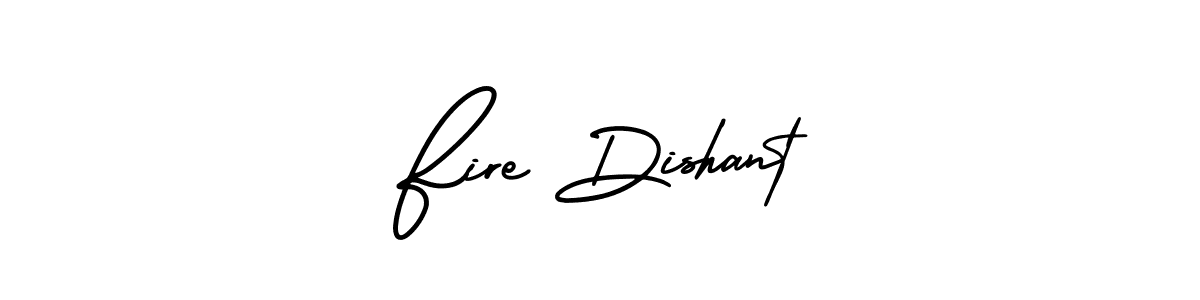 Use a signature maker to create a handwritten signature online. With this signature software, you can design (AmerikaSignatureDemo-Regular) your own signature for name Fire Dishant. Fire Dishant signature style 3 images and pictures png