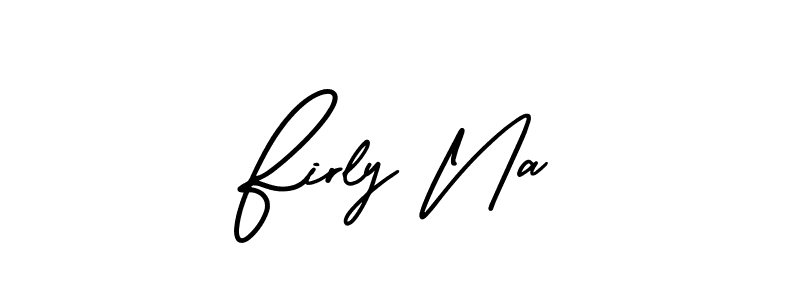 It looks lik you need a new signature style for name Firly Na. Design unique handwritten (AmerikaSignatureDemo-Regular) signature with our free signature maker in just a few clicks. Firly Na signature style 3 images and pictures png
