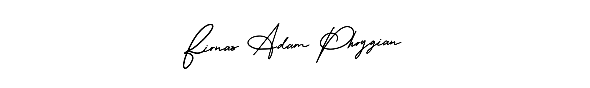 Create a beautiful signature design for name Firnas Adam Phrygian. With this signature (AmerikaSignatureDemo-Regular) fonts, you can make a handwritten signature for free. Firnas Adam Phrygian signature style 3 images and pictures png