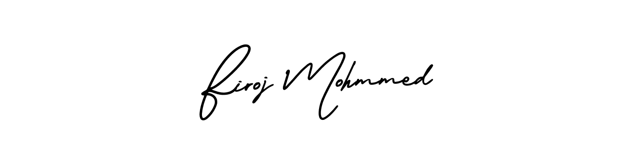 How to Draw Firoj Mohmmed signature style? AmerikaSignatureDemo-Regular is a latest design signature styles for name Firoj Mohmmed. Firoj Mohmmed signature style 3 images and pictures png