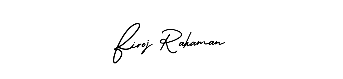 It looks lik you need a new signature style for name Firoj Rahaman. Design unique handwritten (AmerikaSignatureDemo-Regular) signature with our free signature maker in just a few clicks. Firoj Rahaman signature style 3 images and pictures png