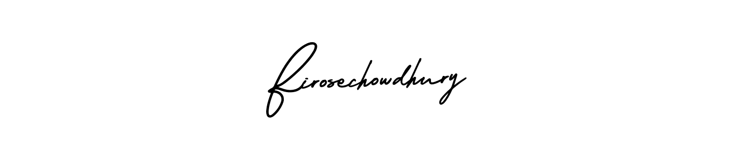 Design your own signature with our free online signature maker. With this signature software, you can create a handwritten (AmerikaSignatureDemo-Regular) signature for name Firosechowdhury. Firosechowdhury signature style 3 images and pictures png