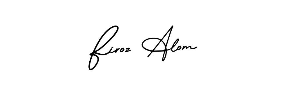 Create a beautiful signature design for name Firoz Alom. With this signature (AmerikaSignatureDemo-Regular) fonts, you can make a handwritten signature for free. Firoz Alom signature style 3 images and pictures png