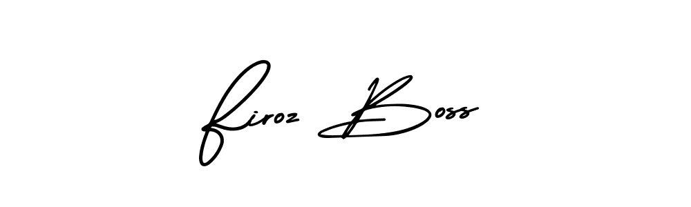 Similarly AmerikaSignatureDemo-Regular is the best handwritten signature design. Signature creator online .You can use it as an online autograph creator for name Firoz Boss. Firoz Boss signature style 3 images and pictures png