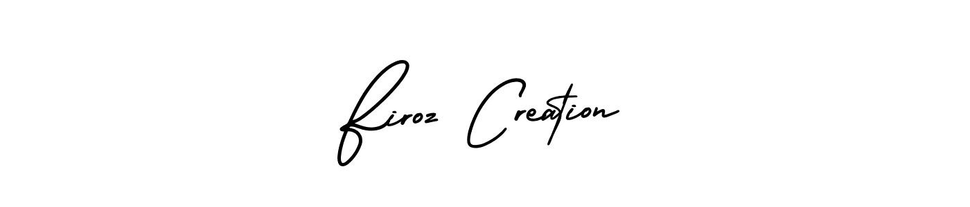 Also we have Firoz Creation name is the best signature style. Create professional handwritten signature collection using AmerikaSignatureDemo-Regular autograph style. Firoz Creation signature style 3 images and pictures png