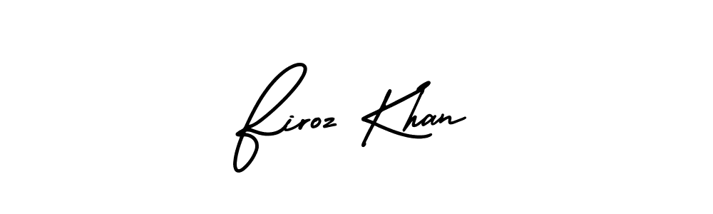 How to make Firoz Khan name signature. Use AmerikaSignatureDemo-Regular style for creating short signs online. This is the latest handwritten sign. Firoz Khan signature style 3 images and pictures png