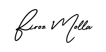Express your personality with a custom Firoz Molla signature crafted with AmerikaSignatureDemo-Regular typography. Free transparent PNG download available. Firoz Molla signature style 3 images and pictures png