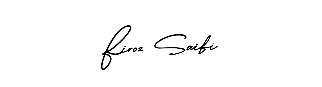 It looks lik you need a new signature style for name Firoz Saifi. Design unique handwritten (AmerikaSignatureDemo-Regular) signature with our free signature maker in just a few clicks. Firoz Saifi signature style 3 images and pictures png