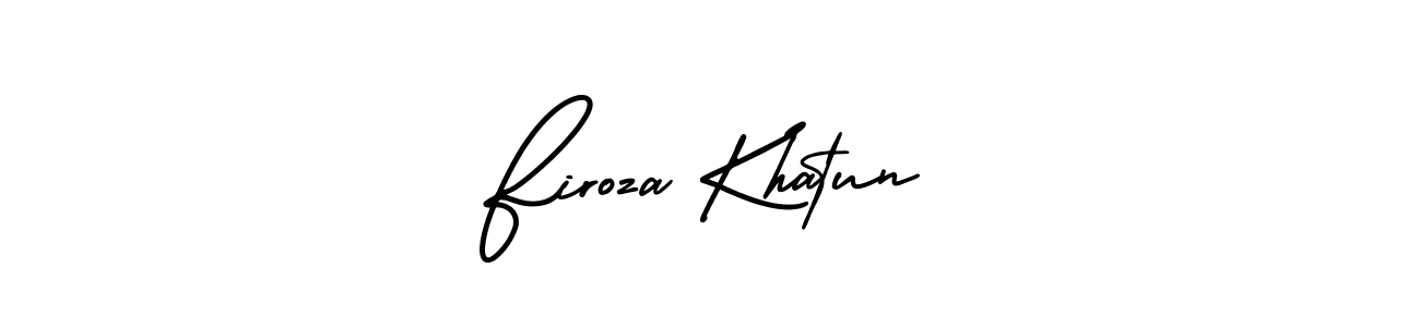 Also You can easily find your signature by using the search form. We will create Firoza Khatun name handwritten signature images for you free of cost using AmerikaSignatureDemo-Regular sign style. Firoza Khatun signature style 3 images and pictures png