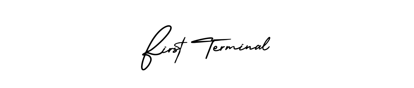 Make a beautiful signature design for name First Terminal. Use this online signature maker to create a handwritten signature for free. First Terminal signature style 3 images and pictures png