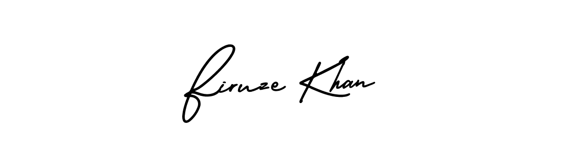 Make a beautiful signature design for name Firuze Khan. With this signature (AmerikaSignatureDemo-Regular) style, you can create a handwritten signature for free. Firuze Khan signature style 3 images and pictures png