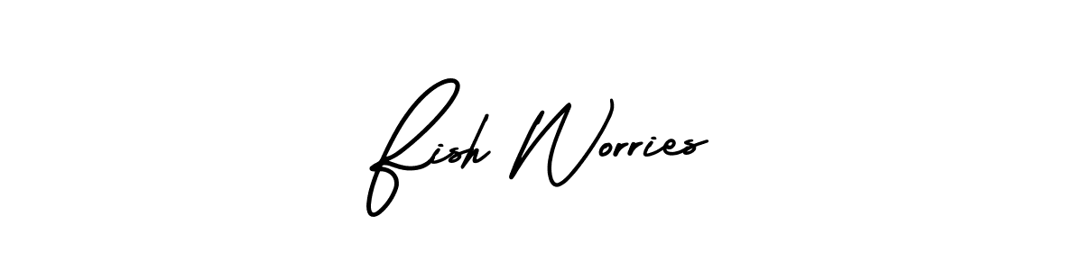 Here are the top 10 professional signature styles for the name Fish Worries. These are the best autograph styles you can use for your name. Fish Worries signature style 3 images and pictures png