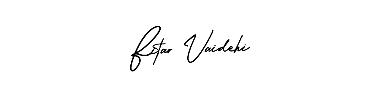 How to Draw Fitar Vaidehi signature style? AmerikaSignatureDemo-Regular is a latest design signature styles for name Fitar Vaidehi. Fitar Vaidehi signature style 3 images and pictures png