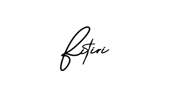 Create a beautiful signature design for name Fitiri. With this signature (AmerikaSignatureDemo-Regular) fonts, you can make a handwritten signature for free. Fitiri signature style 3 images and pictures png