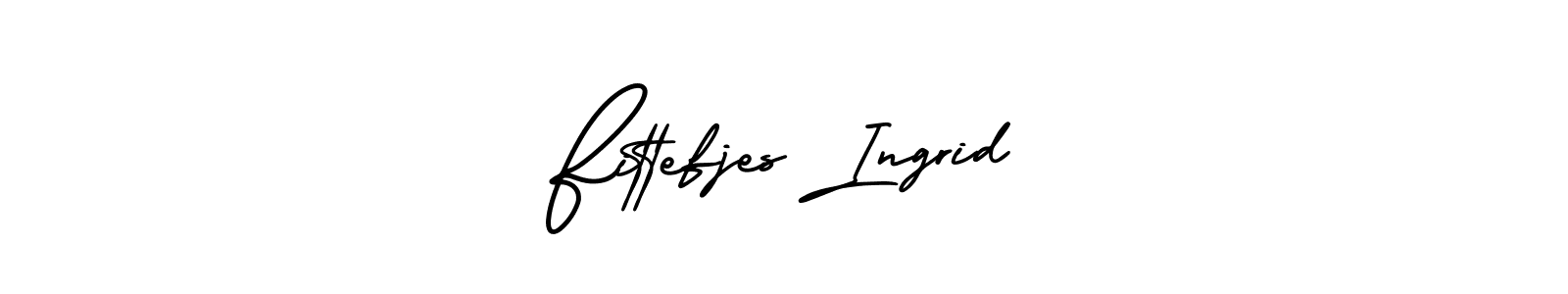 How to Draw Fittefjes Ingrid signature style? AmerikaSignatureDemo-Regular is a latest design signature styles for name Fittefjes Ingrid. Fittefjes Ingrid signature style 3 images and pictures png
