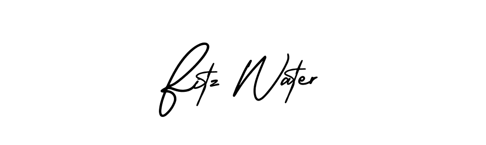 Similarly AmerikaSignatureDemo-Regular is the best handwritten signature design. Signature creator online .You can use it as an online autograph creator for name Fitz Water. Fitz Water signature style 3 images and pictures png