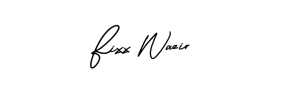 The best way (AmerikaSignatureDemo-Regular) to make a short signature is to pick only two or three words in your name. The name Fixx Wazir include a total of six letters. For converting this name. Fixx Wazir signature style 3 images and pictures png