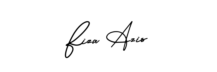Create a beautiful signature design for name Fiza Azis. With this signature (AmerikaSignatureDemo-Regular) fonts, you can make a handwritten signature for free. Fiza Azis signature style 3 images and pictures png