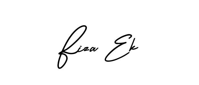 Also we have Fiza Ek name is the best signature style. Create professional handwritten signature collection using AmerikaSignatureDemo-Regular autograph style. Fiza Ek signature style 3 images and pictures png