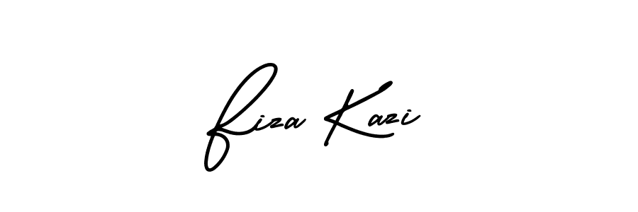 It looks lik you need a new signature style for name Fiza Kazi. Design unique handwritten (AmerikaSignatureDemo-Regular) signature with our free signature maker in just a few clicks. Fiza Kazi signature style 3 images and pictures png