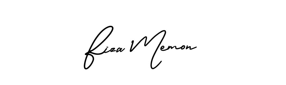 AmerikaSignatureDemo-Regular is a professional signature style that is perfect for those who want to add a touch of class to their signature. It is also a great choice for those who want to make their signature more unique. Get Fiza Memon name to fancy signature for free. Fiza Memon signature style 3 images and pictures png