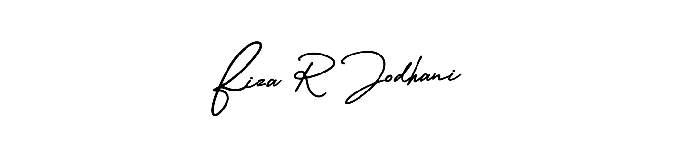 Design your own signature with our free online signature maker. With this signature software, you can create a handwritten (AmerikaSignatureDemo-Regular) signature for name Fiza R Jodhani. Fiza R Jodhani signature style 3 images and pictures png