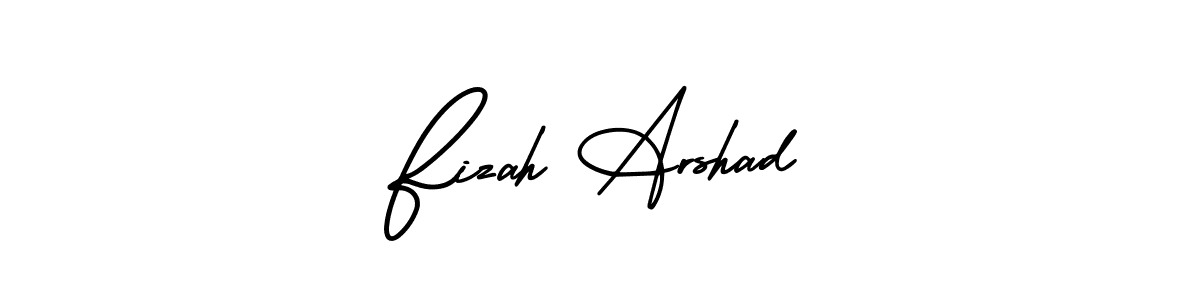 Also You can easily find your signature by using the search form. We will create Fizah Arshad name handwritten signature images for you free of cost using AmerikaSignatureDemo-Regular sign style. Fizah Arshad signature style 3 images and pictures png